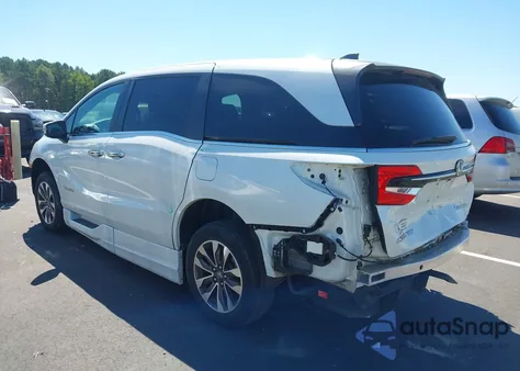 2022 Honda Odyssey Ex-L from USA, damaged, VIN 5FNRL6H74NB028461